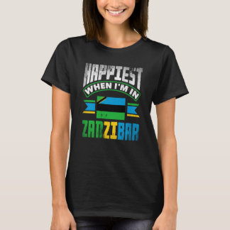 Camiseta Sinalizador Zanzibar Zanzibari É O Que Mais Aconte