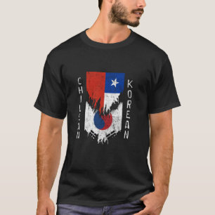 Camiseta Sinalizadores chilenos coreanos amontoados no Chil