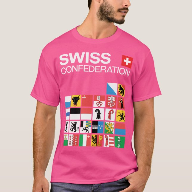 Camiseta Sinalizadores da Confederação Suíça (Frente)