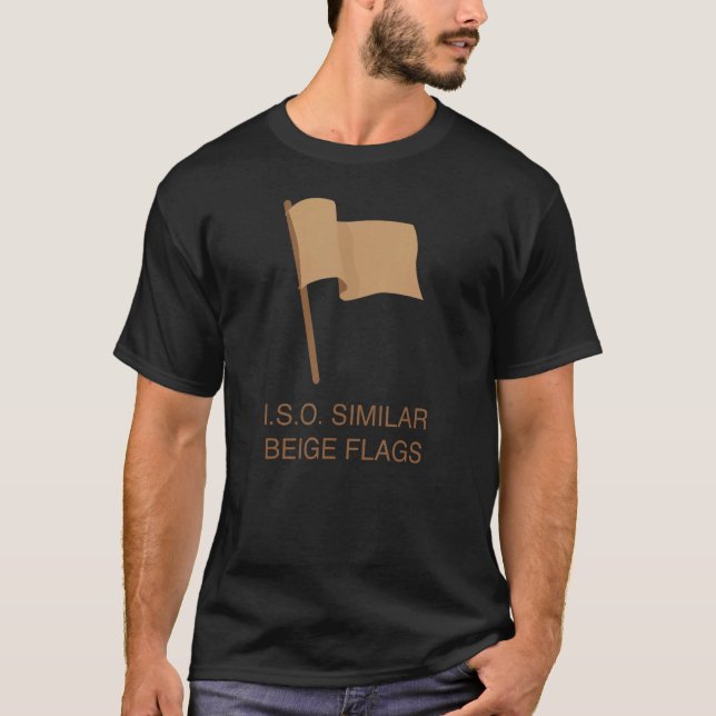 Camiseta Sinalizadores de bege Semelhantes (Frente)