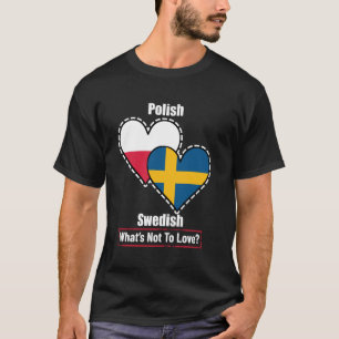 Camiseta Sinalizadores de Coração Suecos Poloneses Que Não