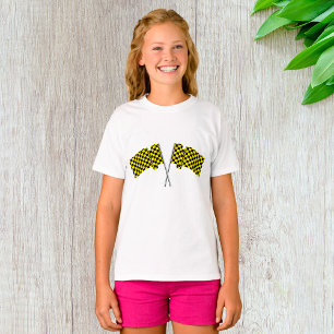 Camiseta Sinalizadores De Corrida Amarela E Preta