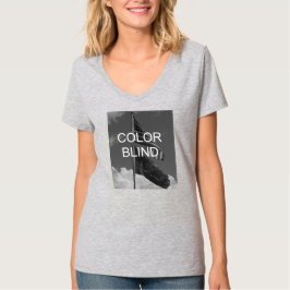 Camiseta Sinalizadores em tons de cinza ocultos a cores