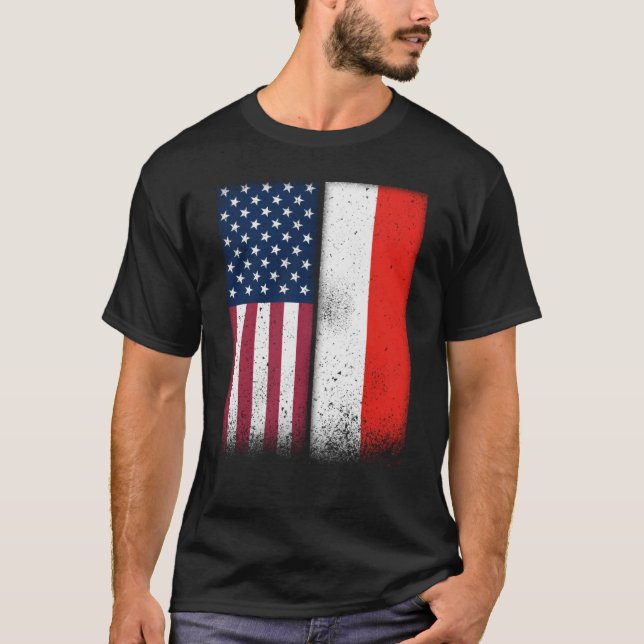 Camiseta Sinalizadores indonésios americanos orgulhosos dos (Frente)