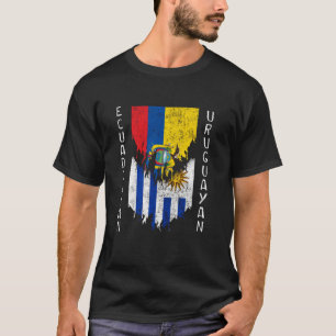 Camiseta Sinalizadores uruguaios equatorianos rasgados na U