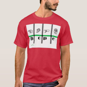 Camiseta Sinalizar a Arte da Língua Esperança 1