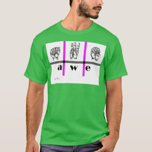 Camiseta Sinalizar Idioma Arte Awe 4