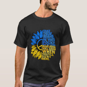 Camiseta Sinalizar o apoio à paz na Ucrânia