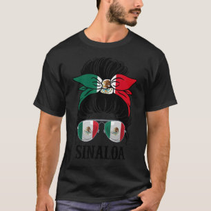 Camiseta Sinaloa México Orgulho Mexicano Estado de Bandeira