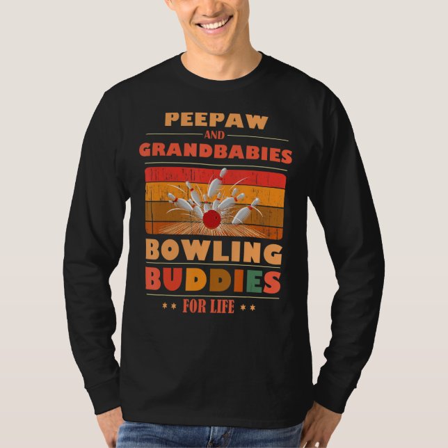 Camiseta Sincere Grandbabies PEEPAW Buddies For Life Bowlin (Frente)