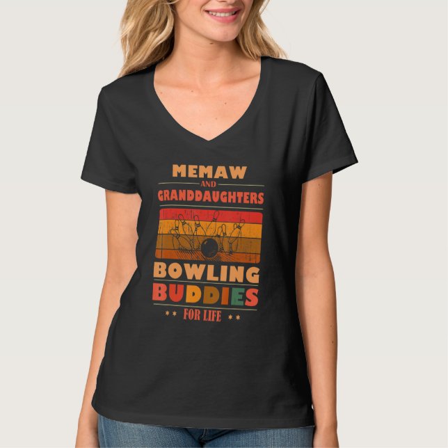 Camiseta Sincere Granddaughters MEMAW Buddies For Life Bowl (Frente)