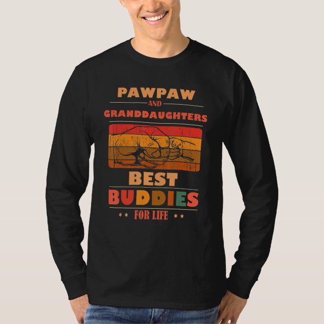 Camiseta Sincere Grandparents Buddies For Life PAWPAW Grand (Frente)