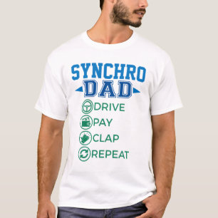 Camiseta Sincronização de Pay Clap de Unidade de Pai