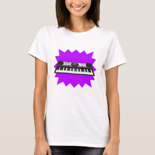 Camiseta Sincronização moderna do teclado: Modelo 3D: Cam