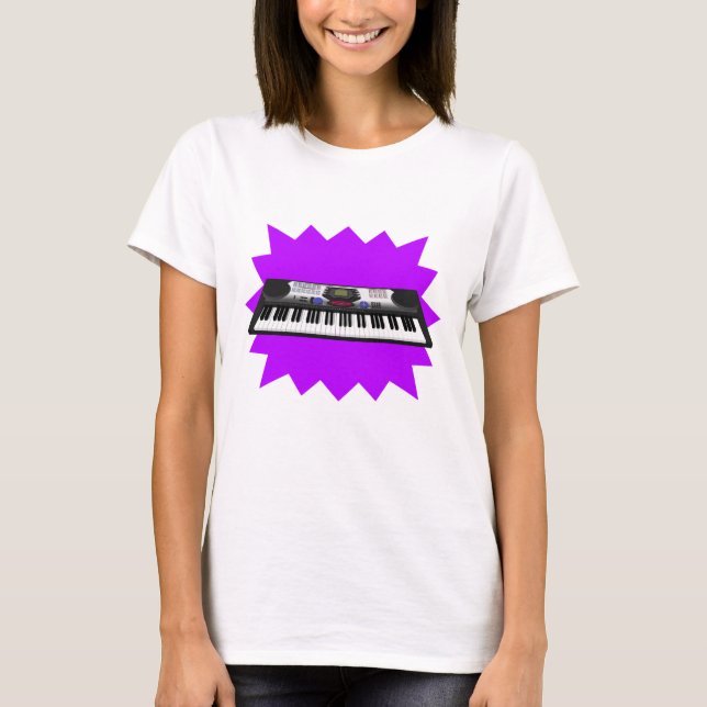 Camiseta Sincronização moderna do teclado: modelo 3D: T-Shi (Frente)