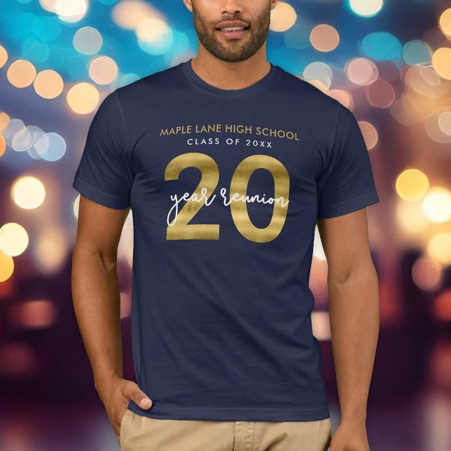 Camiseta Sindicato de Classe Faux Dourado 20 Anos (Criador carregado)