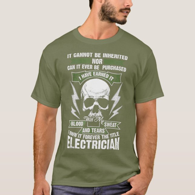 Camiseta Sindicato do Excelente Engraçado de Eletricista (Frente)