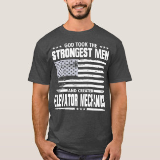 Camiseta Sindicato Mecânico de Arte Americano Trabalha Deus