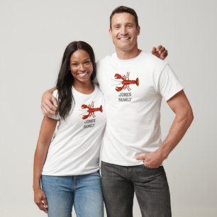 Camiseta Sindicato Náutico da Família de Nome de Lagosta