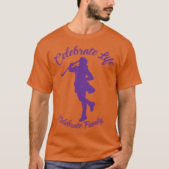 Camiseta Sindicato T-Shirt Orange w/ Purple Silhout (Frente)