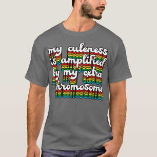 Camiseta Sindroma Abaixo Sensibilização Meu Cromossomo Extr