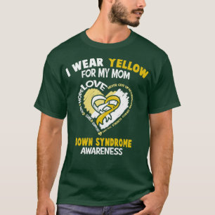Camiseta Sindroma Atenção Eu Visto Amarelo Para Minha Mãe H