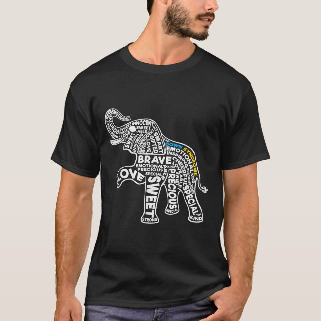 Camiseta Sindroma de Abaixo do Elefante Motivat (Frente)