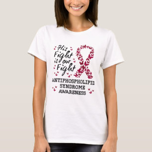 Camiseta Sindroma de antifosfolípidos Consciência, sua luta