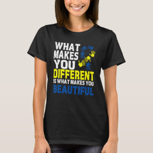 Camiseta Sindroma de baixo Sensibilização para o T21 Dia da