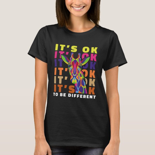 Camiseta Sindroma do Asperger É OK PARA SER DIFERENTE (Frente)