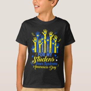 Camiseta Sindroma em baixo Sensibilização para o T21 Dia da