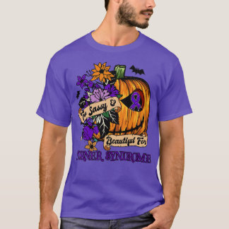 Camiseta Sindroma Turner Sensibilização A consciência retró