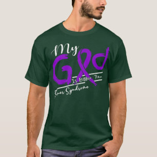 Camiseta Sindroma Turner Sensibilização Meu Deus É Mais For