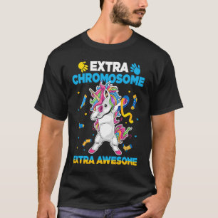 Camiseta Sindroma Unicorn Down reconhecimento de cromossoma