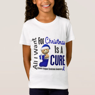 Camiseta Síndrome crônica da fadiga do CFS do Natal 2