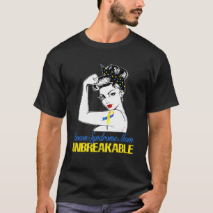 Camiseta Síndrome de Abaixo - Mãe Forte E Inquebrável - Tsh