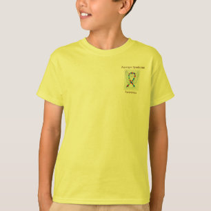 Camiseta Síndrome de Asperger Sensibilização Ribbon Ange