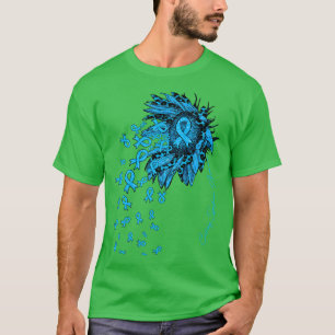 Camiseta Síndrome de Cushing Sensibilização Flor de fita de