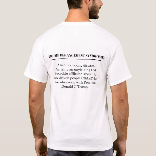 CAMISETA SÍNDROME DE DESARRANJO TRUMP (Verso)