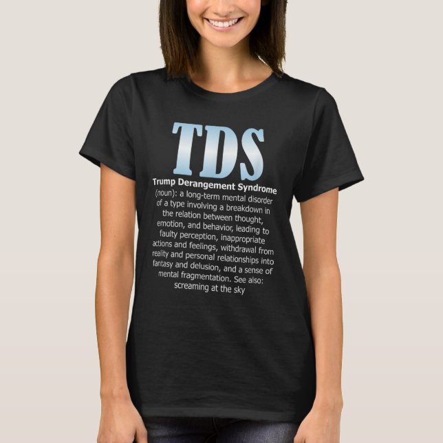 Camiseta Síndrome de Descolamento de Tds Trombose Engraçado (Frente)
