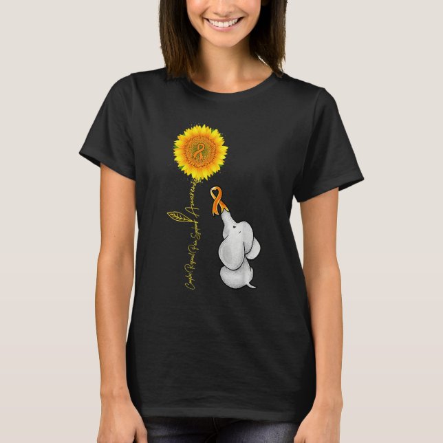Camiseta Síndrome de Dor Regional Complexa Bebê Girassol El (Frente)
