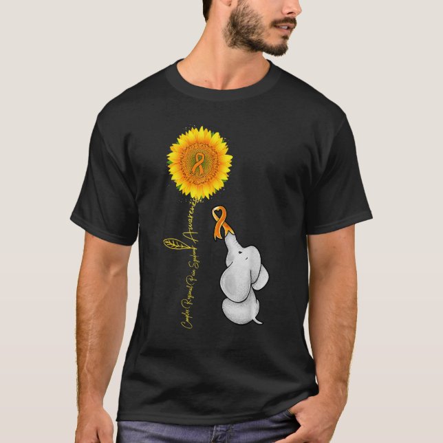 Camiseta Síndrome de Dor Regional Complexa de Girassol (Frente)