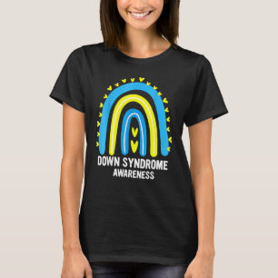 Camiseta Síndrome de Down Consciência Arco-Íris T21