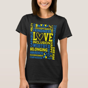 Camiseta Síndrome de Down Consciência Extra Cromossoma Tris