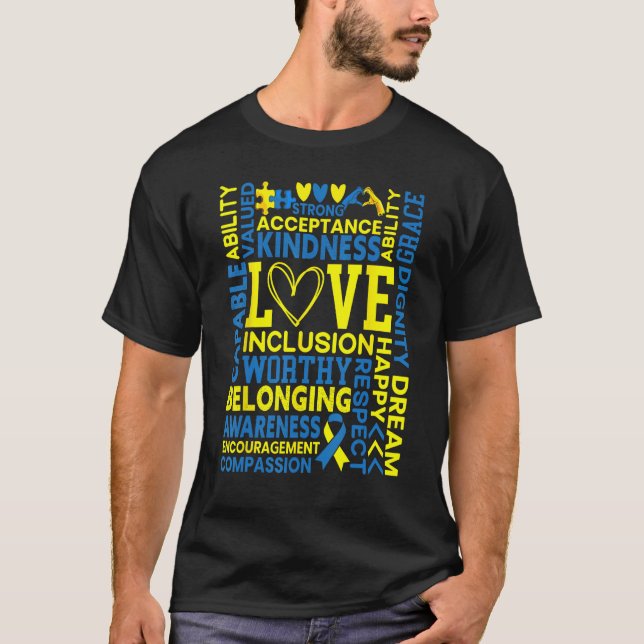 Camiseta Síndrome de Down Consciência Extra Cromossoma Tris (Frente)
