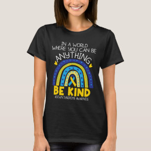 Camiseta - Síndrome de Down Conscientização Fita Azul Amare