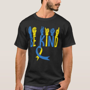 Camiseta Síndrome de Down Conscientização Seja Gentil Profe
