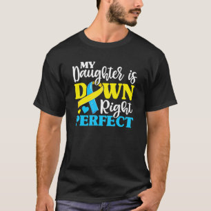 Camiseta Síndrome de Down Filha Trisomia Consciência Mãe Pa