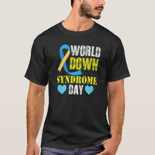 Camiseta Síndrome de Down Sensibilização Dia Mundial T21 Az