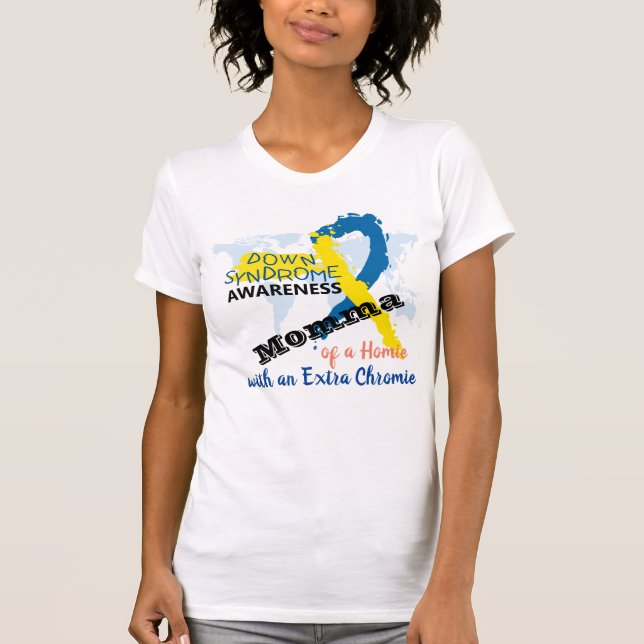 Camiseta Síndrome de Down Sensibilização Mãe (Frente)